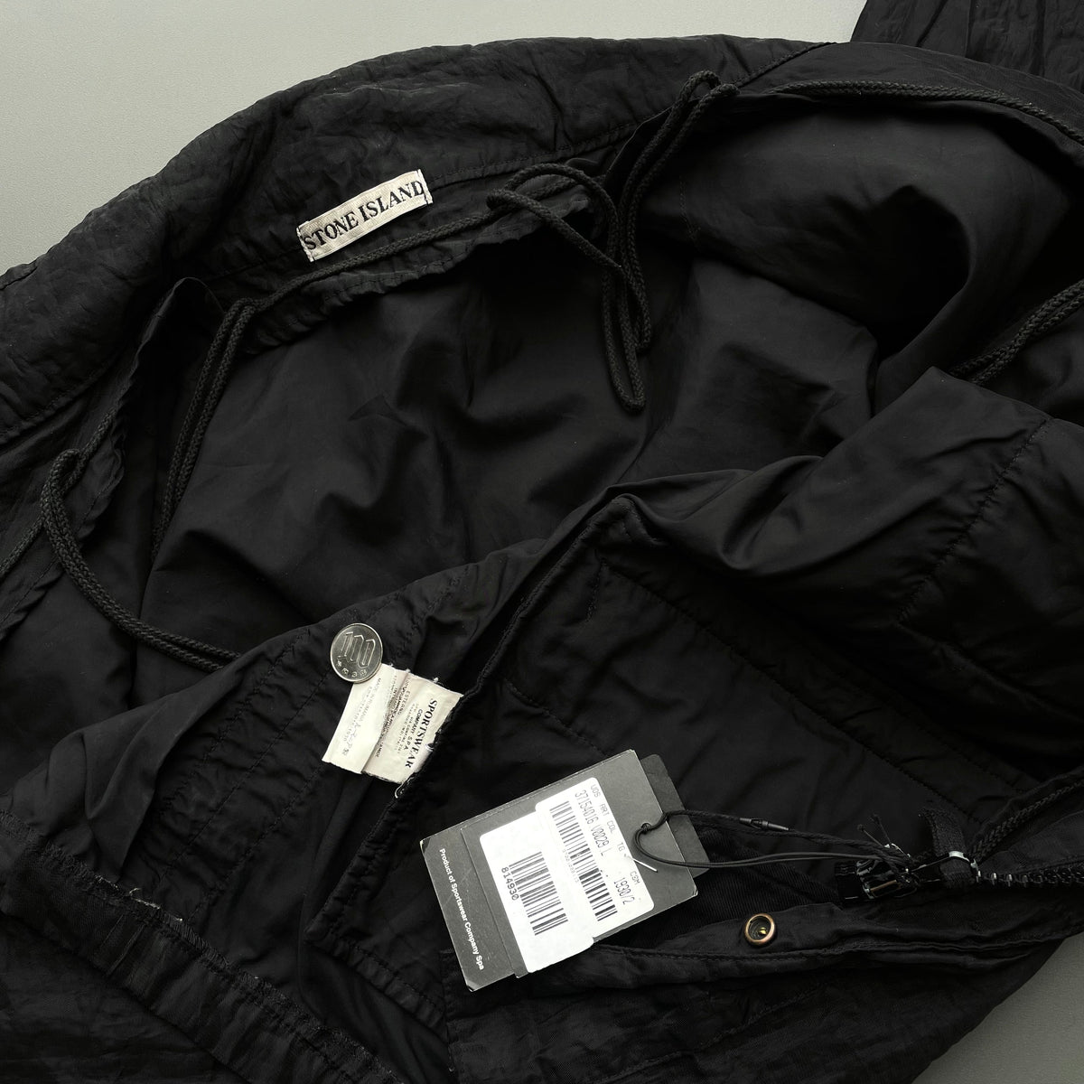 Stone Island Black AW02 Monofilament Nylon Field Jacket | Medium, Black