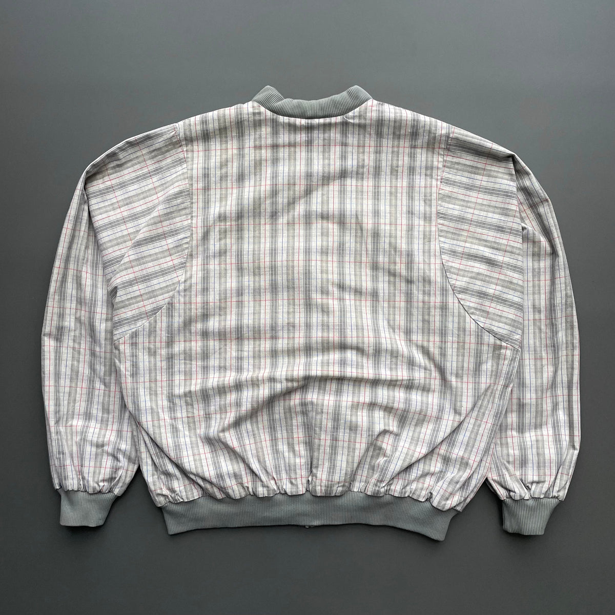Lacoste Chemise Green & Plaid 90s Reversible Bomber Jacket | X-Large, Green