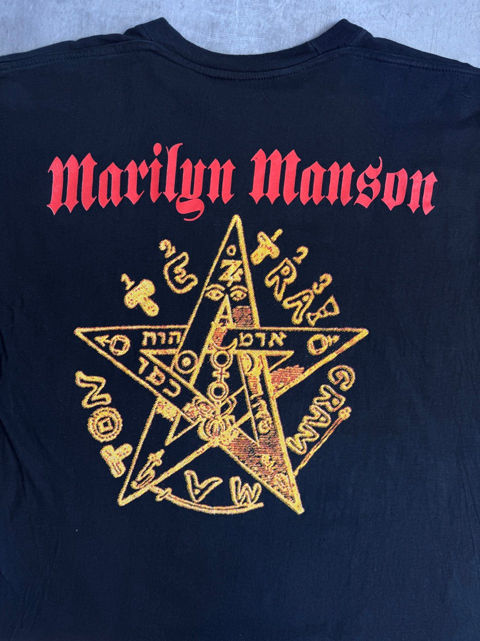 Rare Marilyn Manson Black Graphic Tee