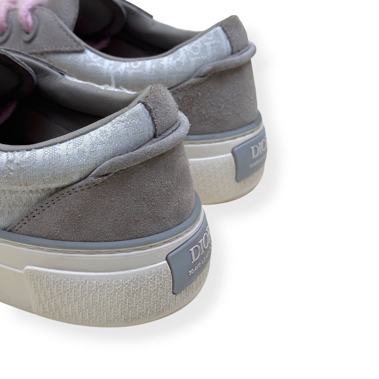 DIOR B33 OBLIQUE SNEAKER GREY / PINK 44 / UK10 | UK 10, Grey