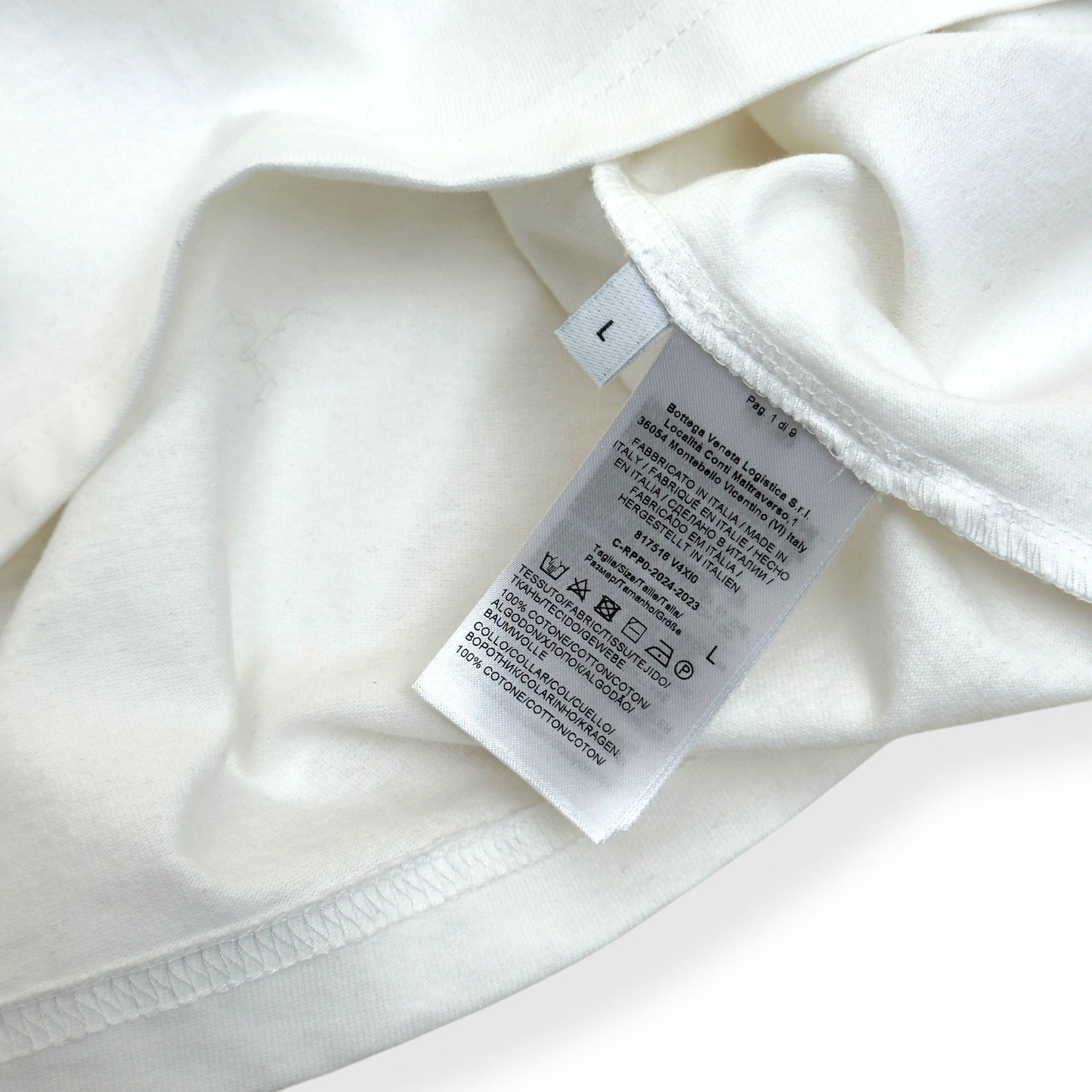 BOTTEGA VENETA EMBROIDERED COTTON JERSEY T-SHIRT WHITE L | Large, Red