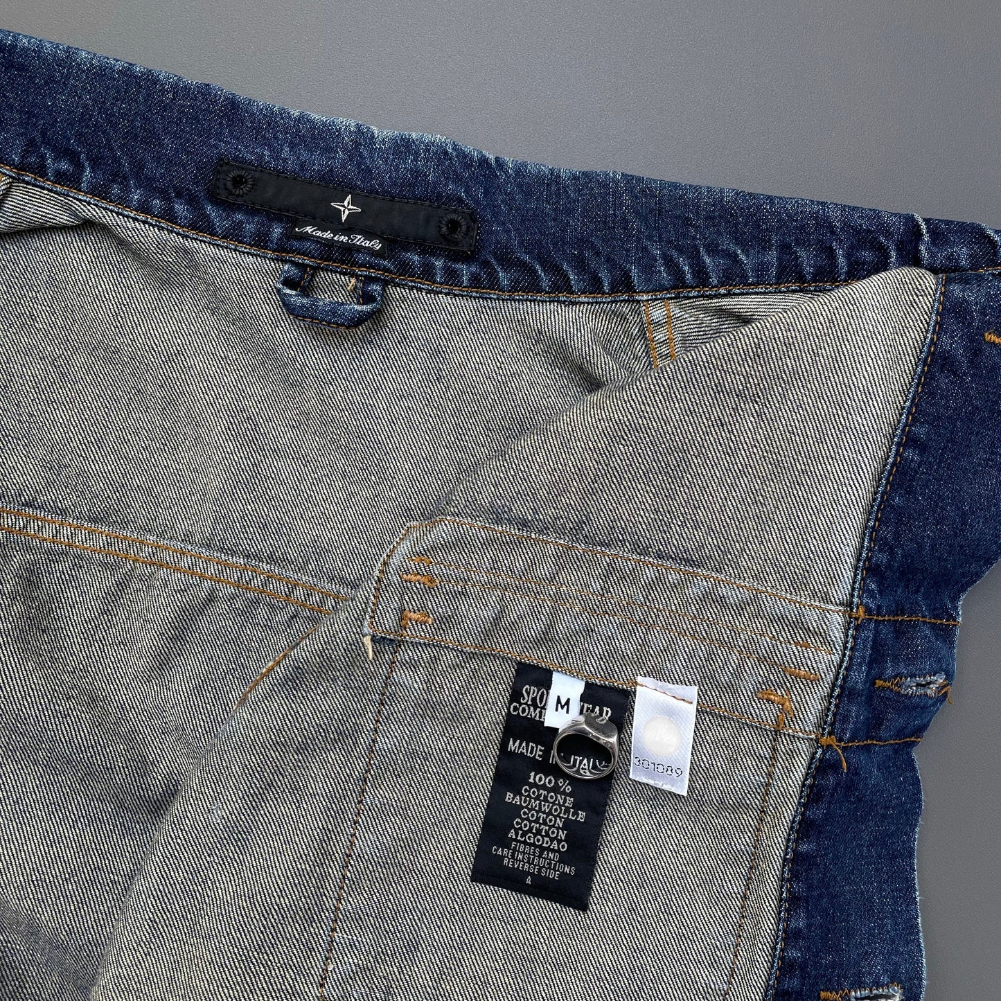 Stone Island Denims Navy 00s Denim Trucker Jacket | Medium, Navy