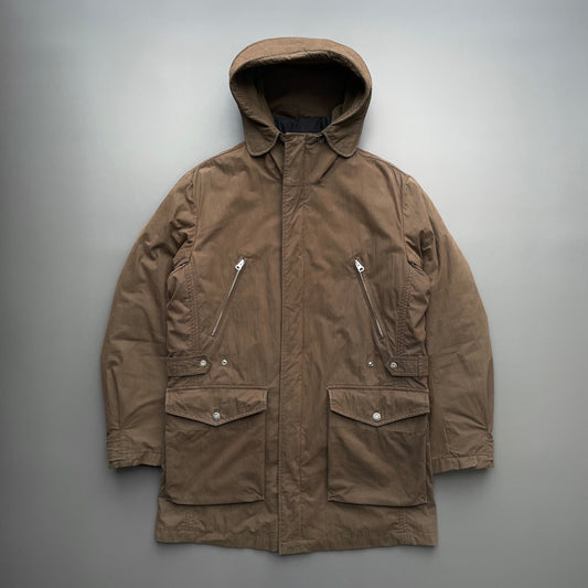C.P. Company Brown AW05 3-in-1 Piuma D'oca Goose Down Liner Parka Jacket | Large, Brown
