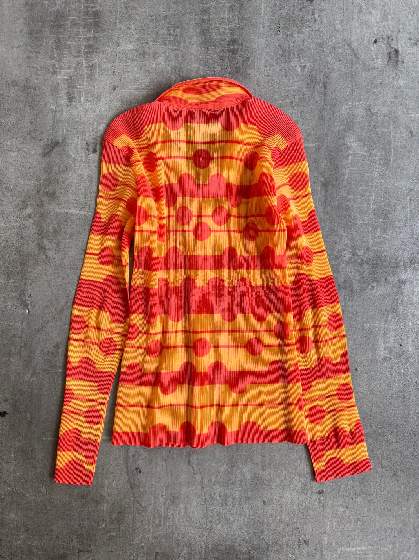 S/S 2012 Issey Miyake Abstract Pattern LS Blouse