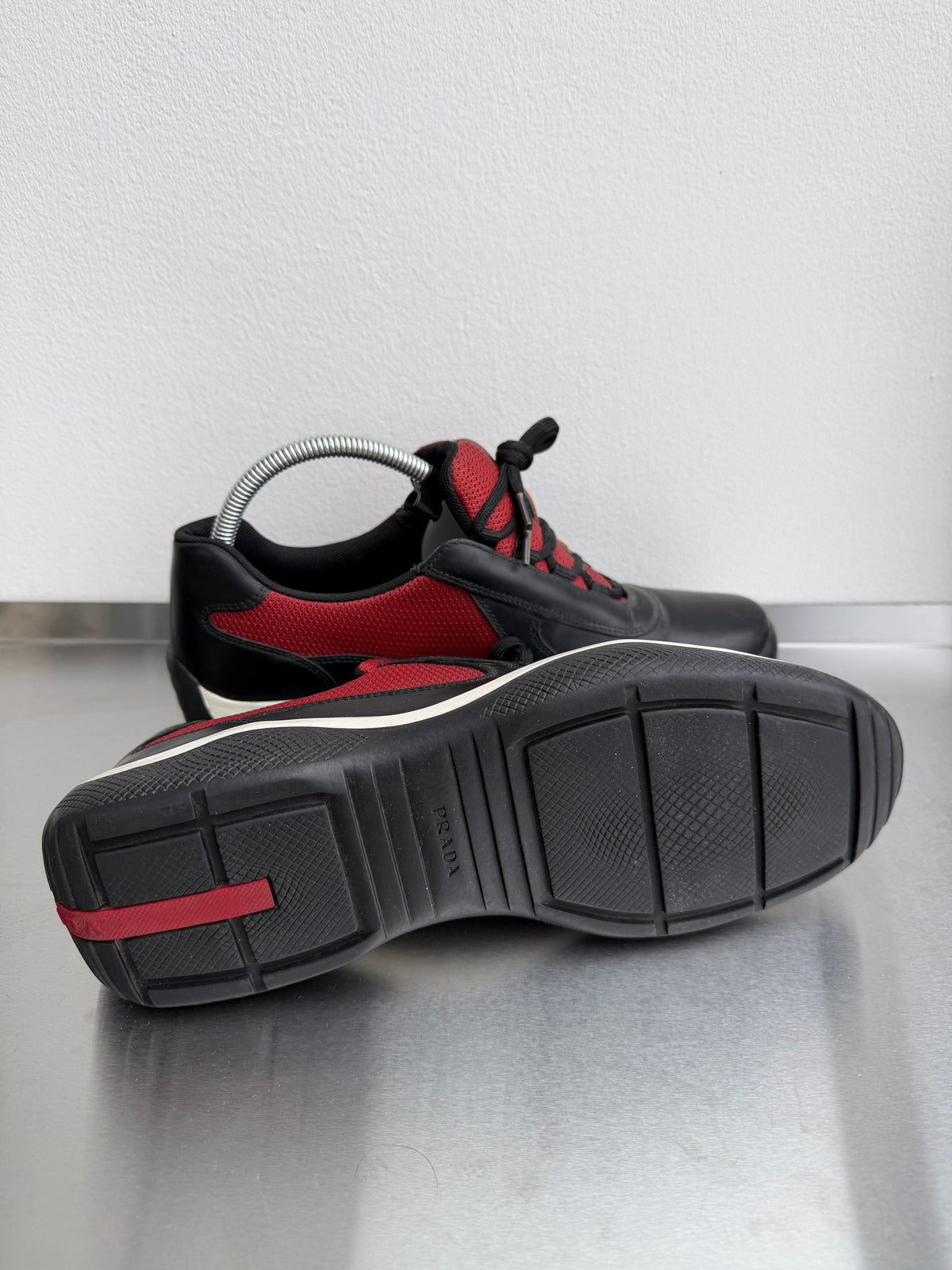 Prada Sport Red & Black 00s Leather Cups | Medium, Black
