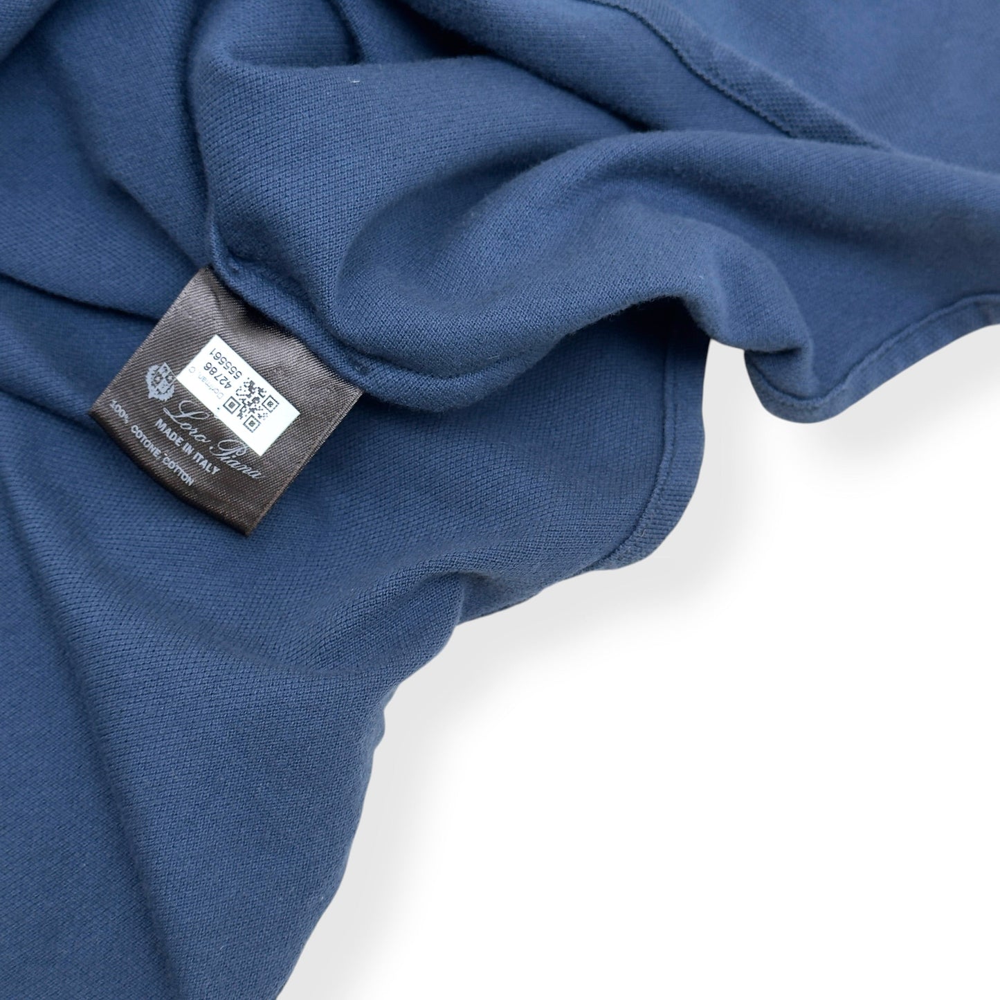 LORO PIANA COTTON POLO SHIRT NAVY XL | XL, Navy