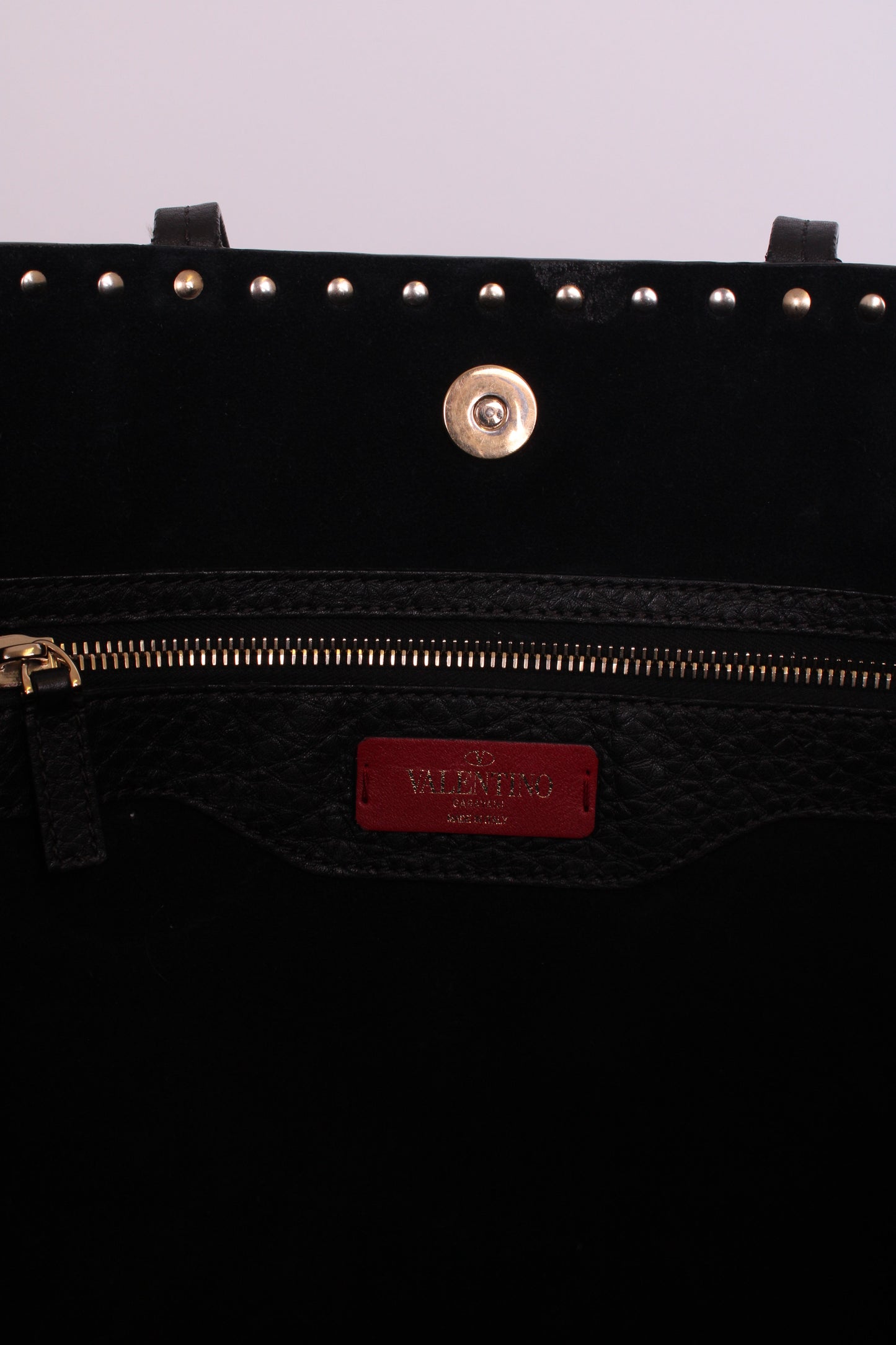 Valentino Rockstud tote black grained large | O/S, Black