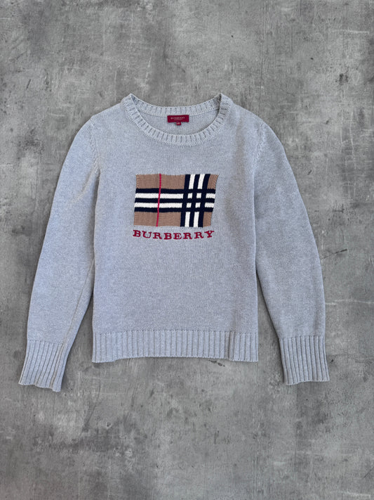 Burberry Nova Check Detail Knit Sweater