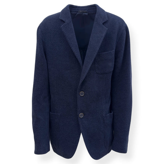 GIORGIO ARMANI UPTON WOOL BLAZER NAVY 54 / XL | XL, Navy