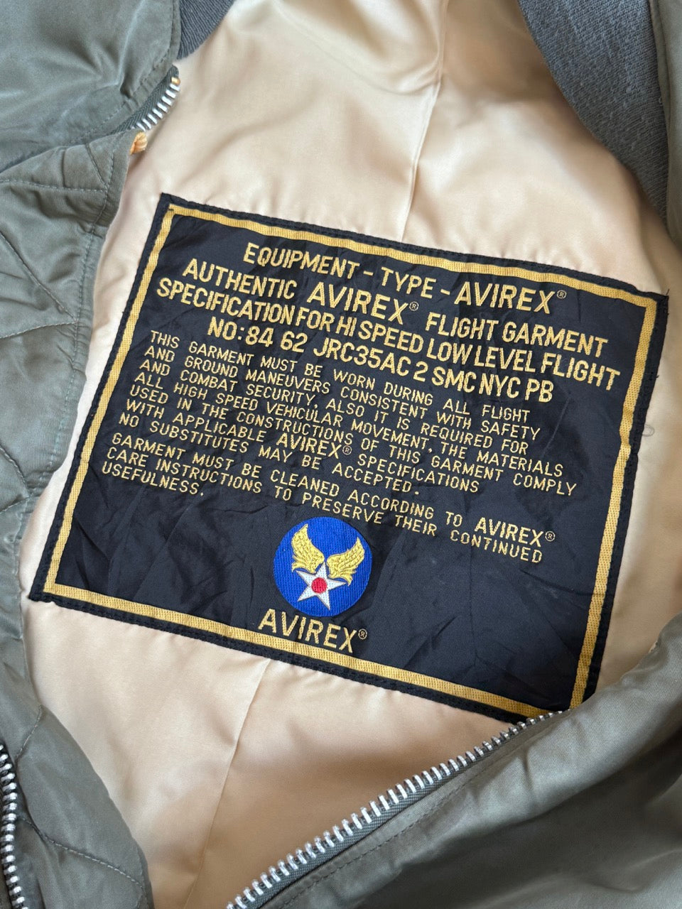 Avirex USA Reversible Spellout Bomber Jacket