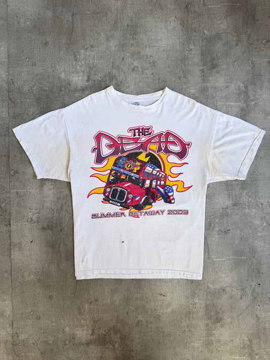 2003 The Dead Summer Getaway Grateful Dead Tour Single Stitch Graphic Tee