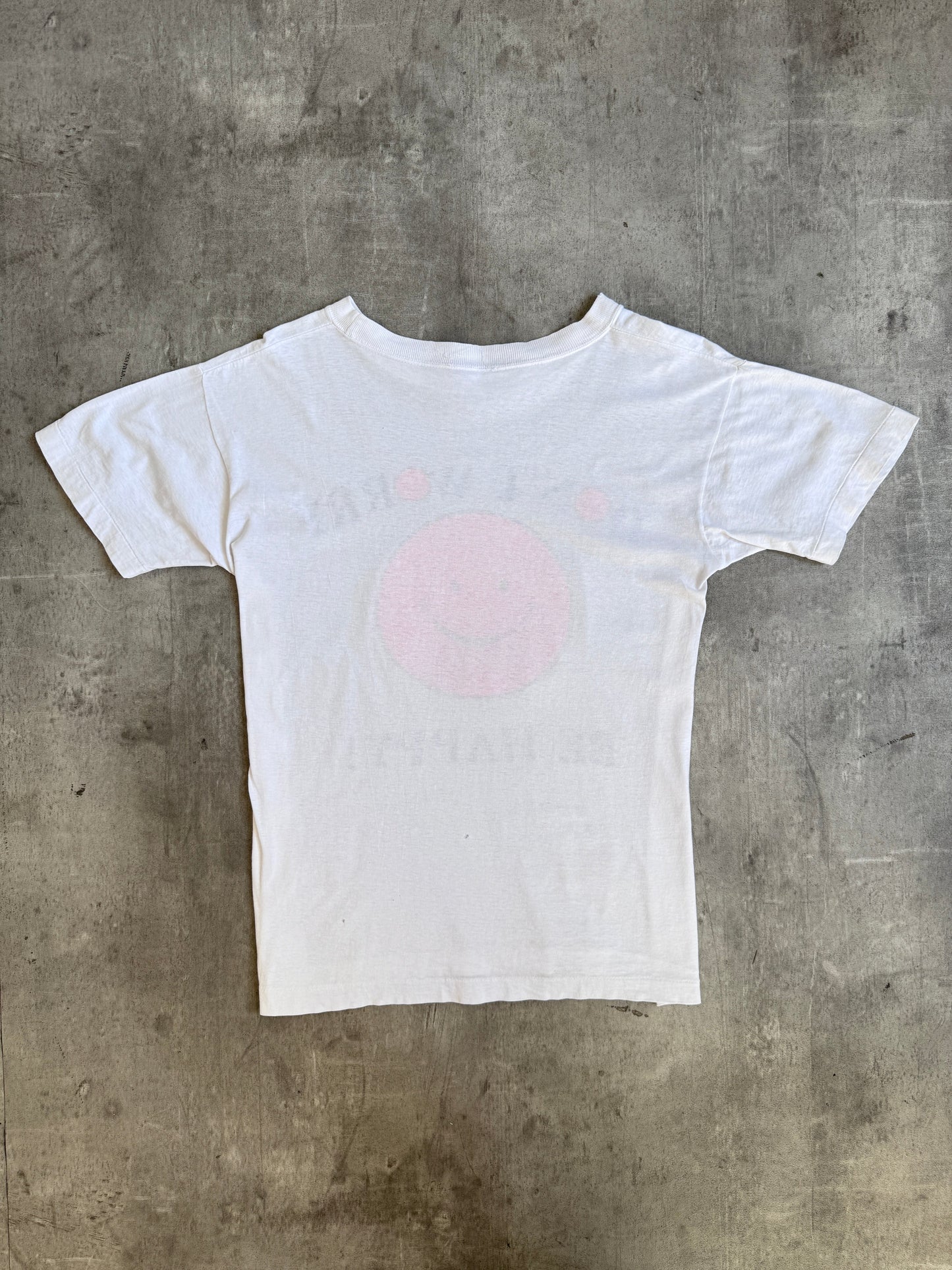 1990s Don't Worry Be Happy Rave Graphic Tee