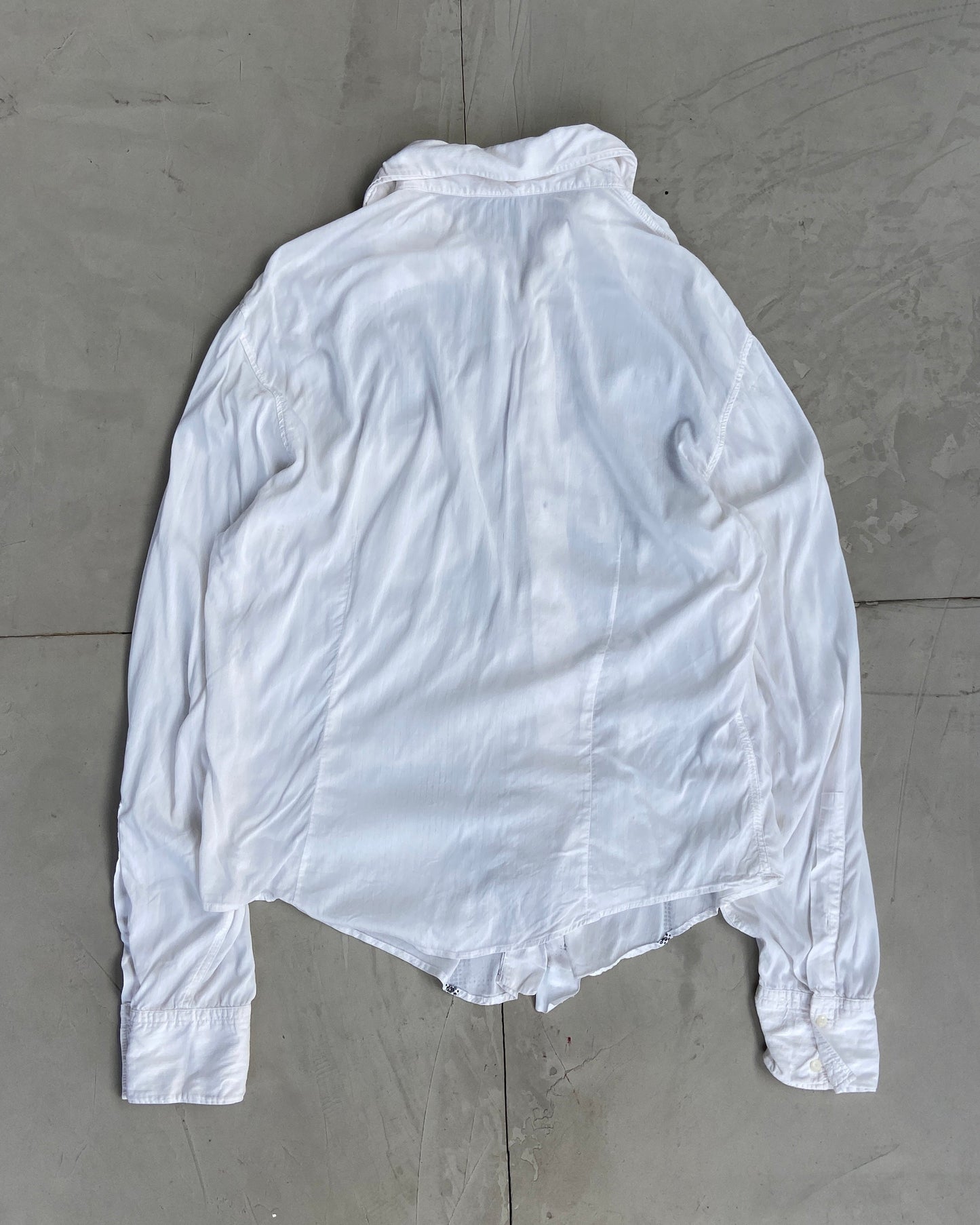 JUST CAVALLI 2000'S NAKED PRINT SHIRT - L | Large, White