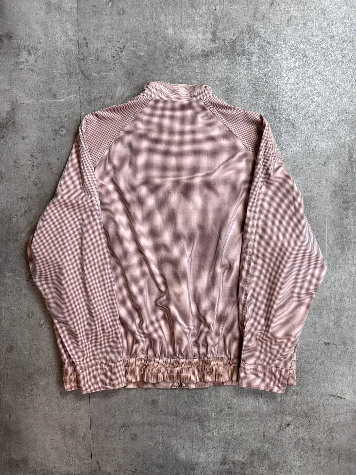 Christian Dior Nylon Orange Check Lighweight Bomber Jacket