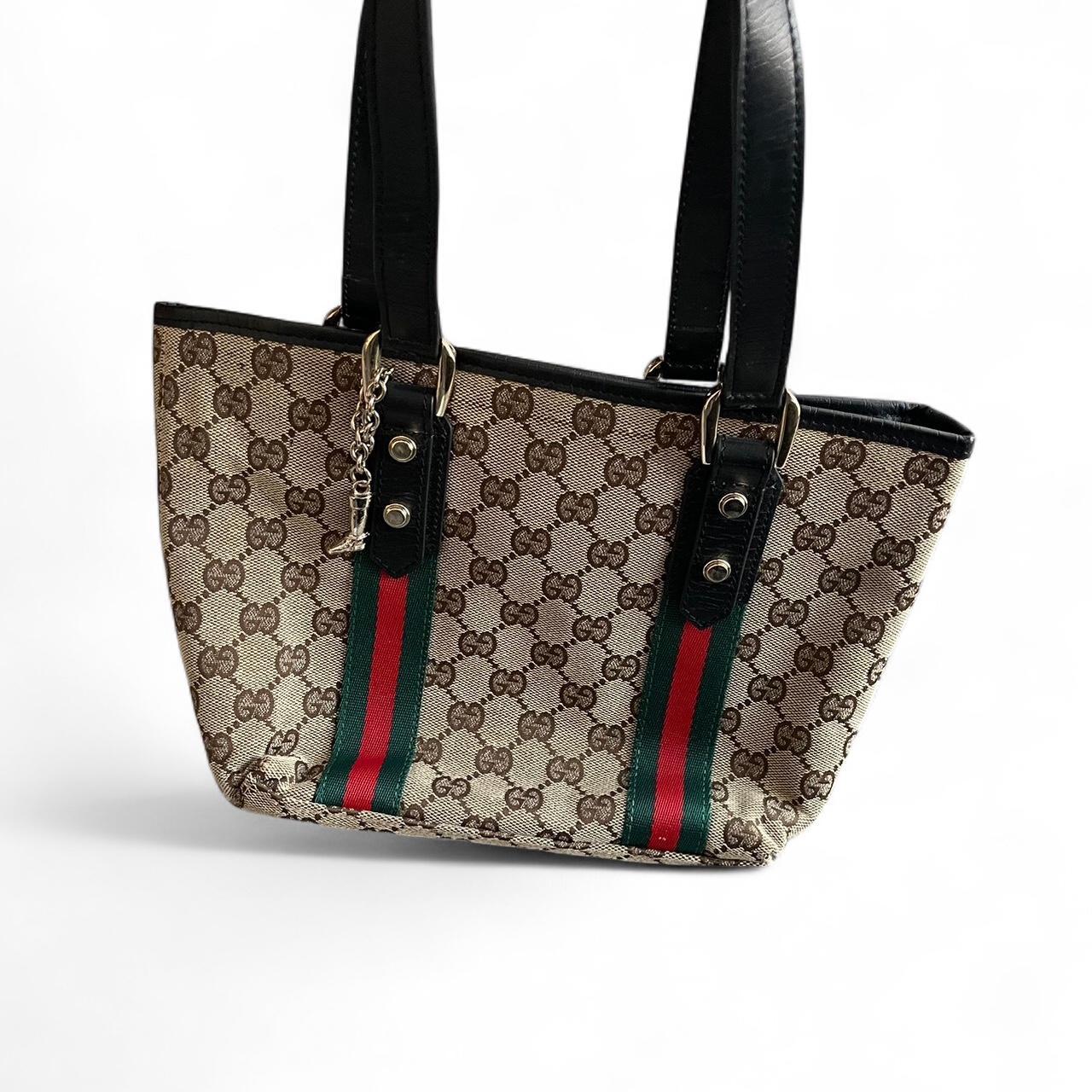 Gucci Canvas Brown Tote Shoulder Handbag | O/S, Brown