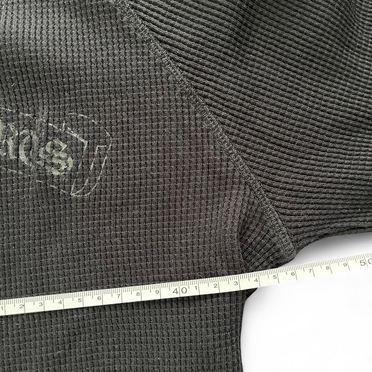 Chrome Hearts Dagger Scroll Logo Thermal Vintage Long Sleeve Black | Small, Black
