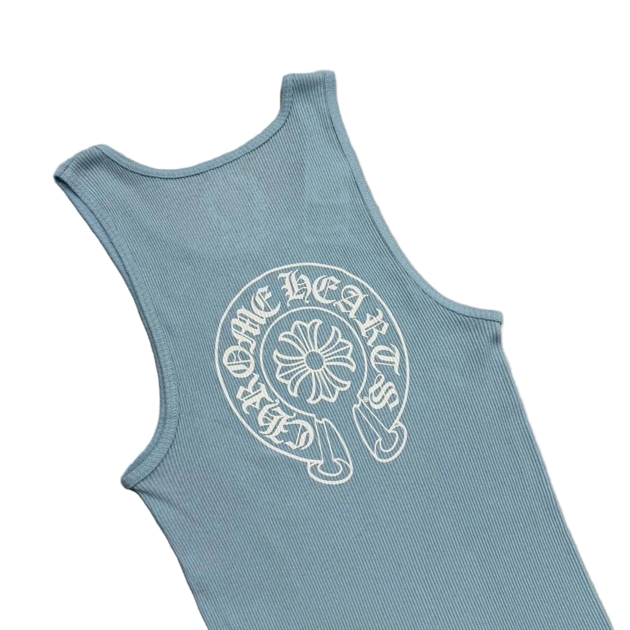 Chrome Hearts Horseshoe Logo Vest Tank Top Blue | Small, Blue