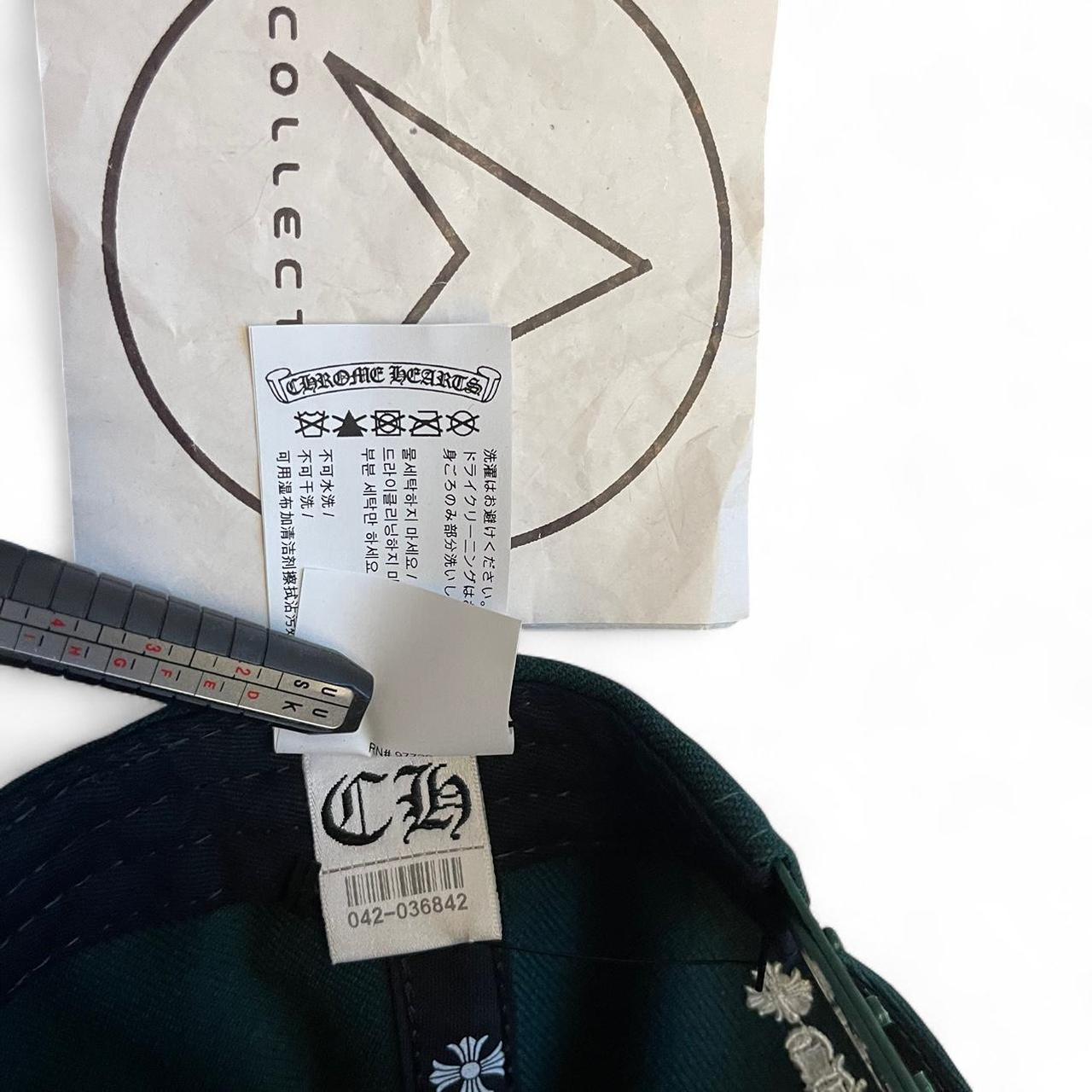 Chrome Hearts CH hat baseball green / white | O/S, Green