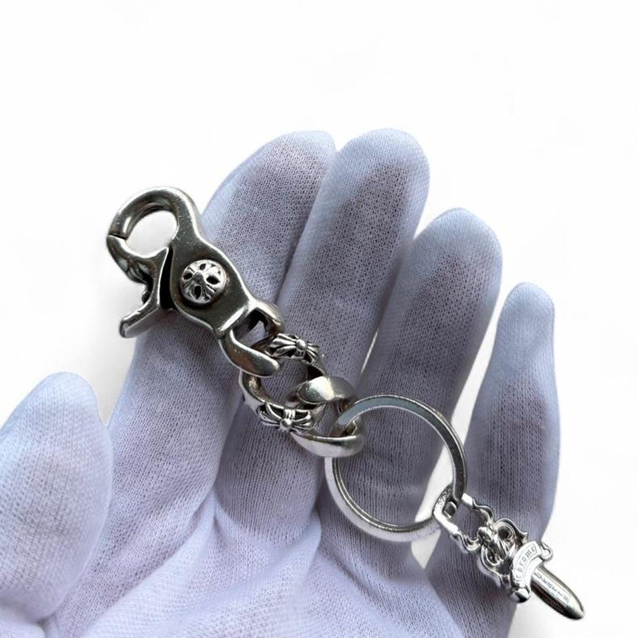 Chrome Hearts Fancy Link Keychain Clip | O/S, Silver