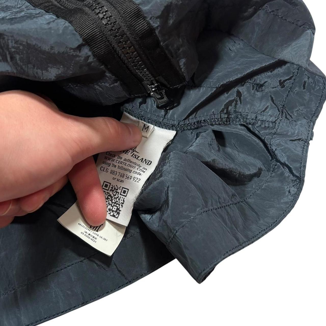 Stone island nylon metal overshirt jacket (M) | Default Title, Metallic Grey