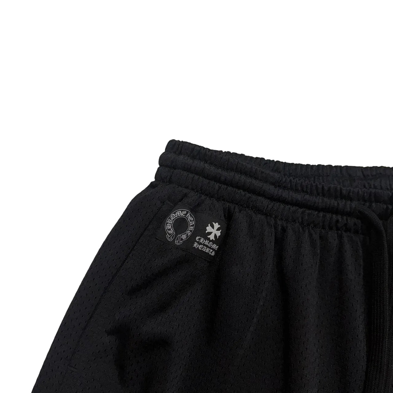 Chrome Hearts Mesh Warm Up Jersey Shorts Black | Medium, Black