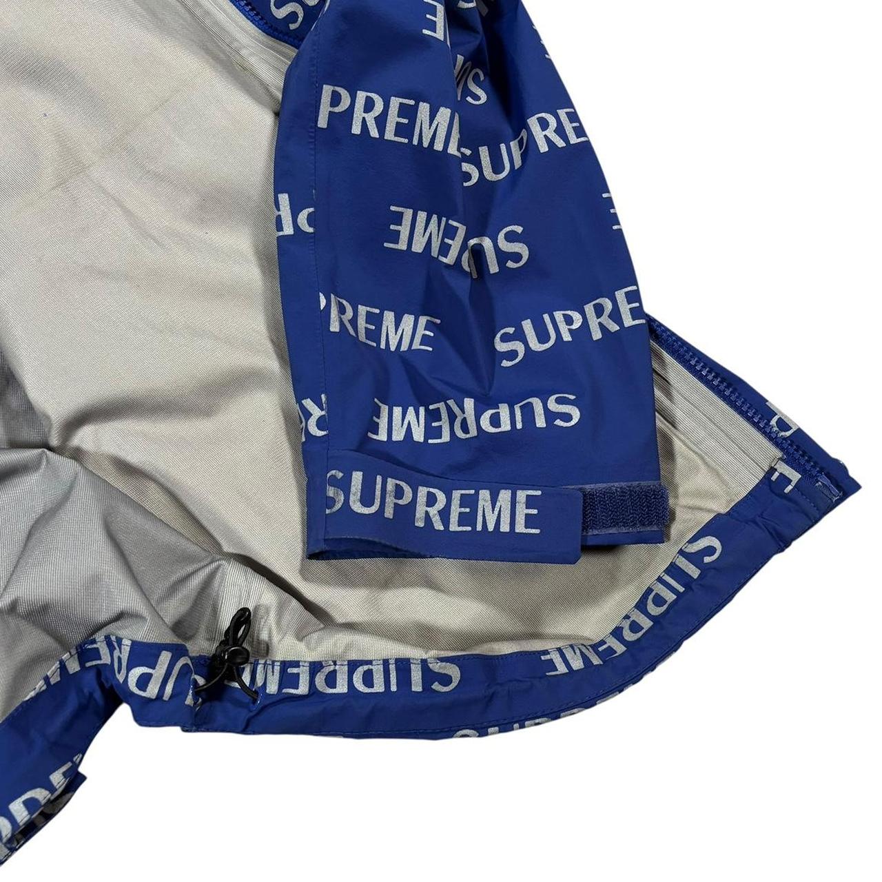 Supreme 3M reflective repeat taped seam jacket (L) | Default Title, Blue