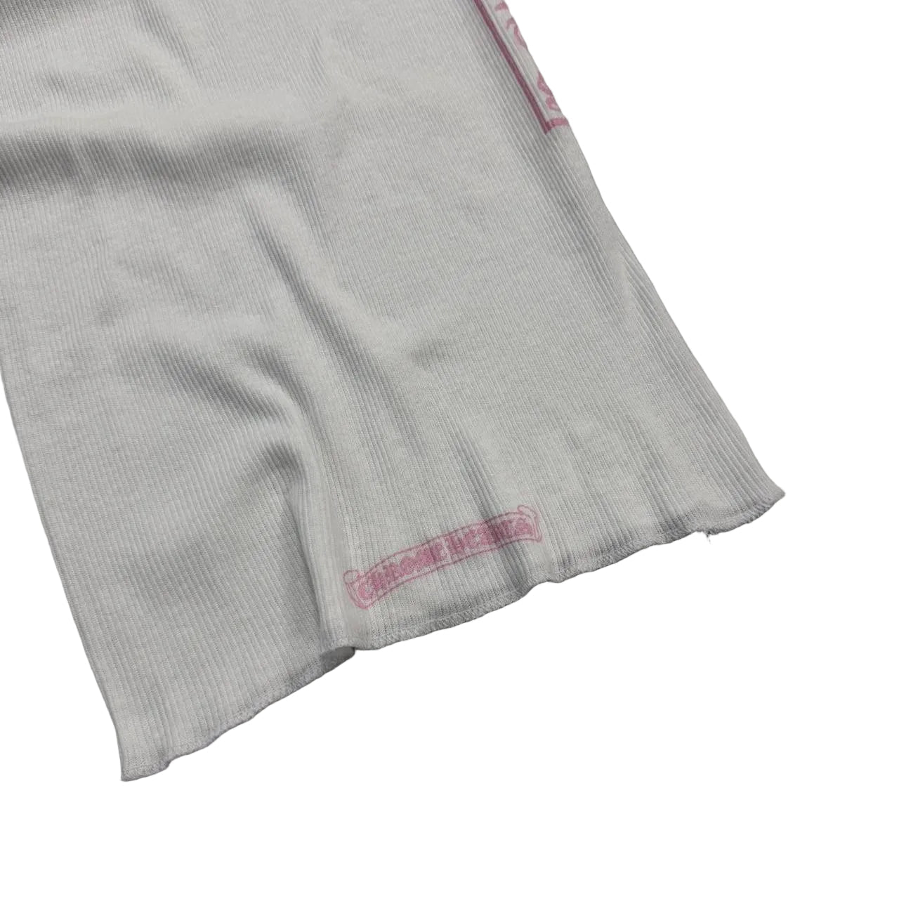Chrome Hearts T Bar Logo Vest Tank Top White Pink | Small, Multicoloured