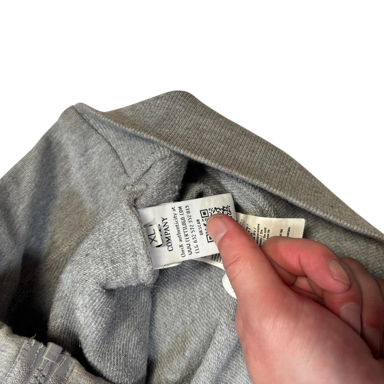 CP Company grey zip up goggle hoodie (XL) | Default Title, Grey