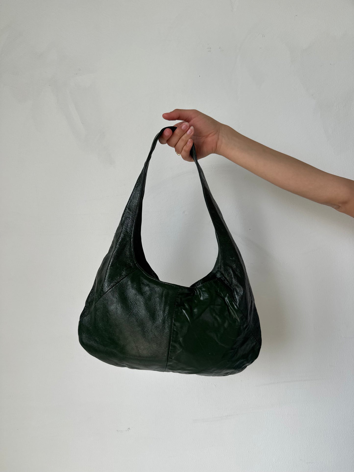 GREEN LEATHER BAG | Default Title, Green