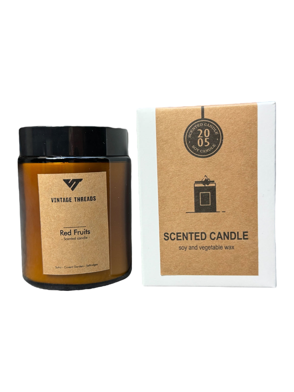 Vintage Threads : Red Fruits Soy Wax Candle | O/S, Red