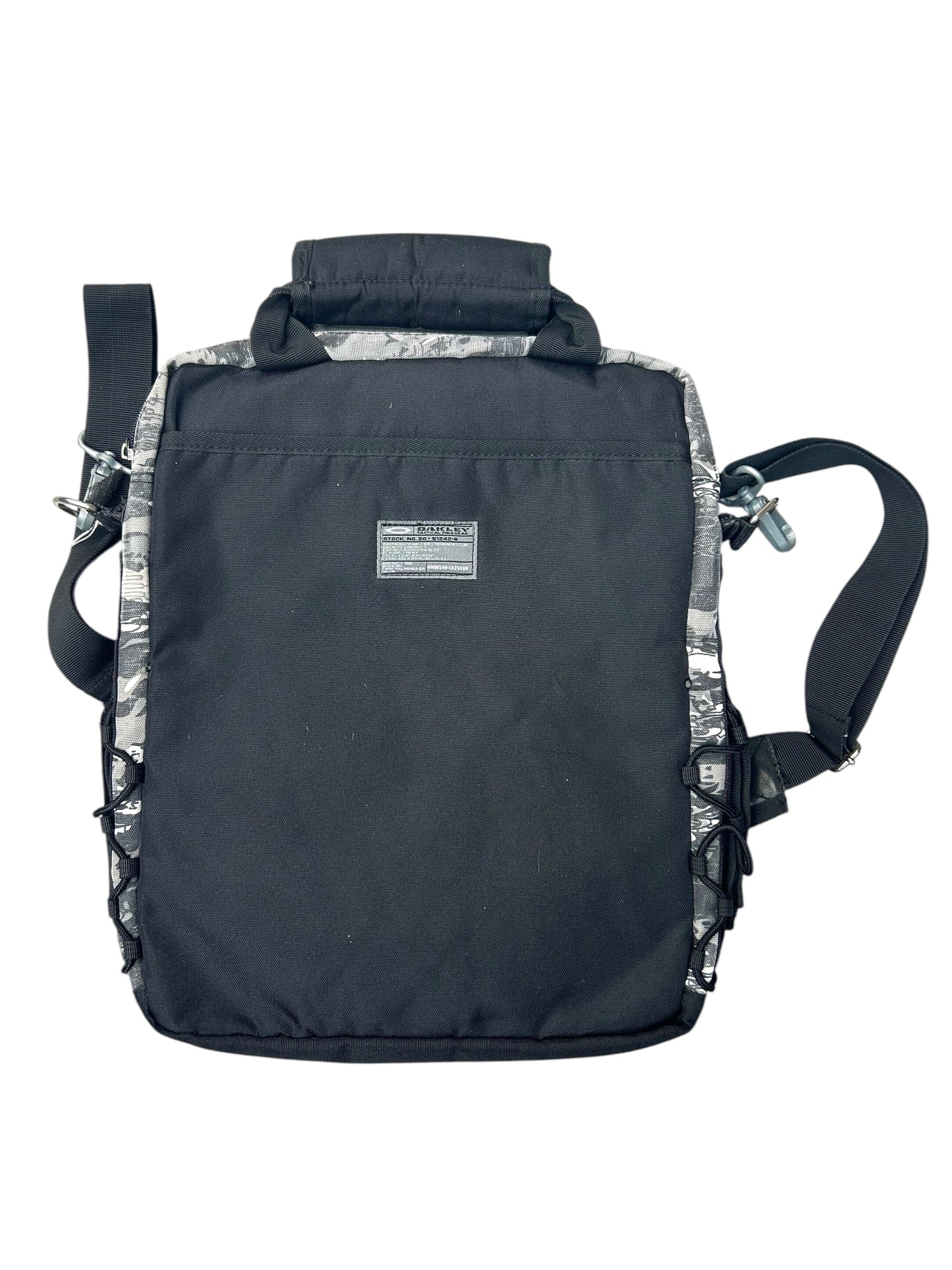 Oakley Grey Camo Print Cargo Cross Body Bag