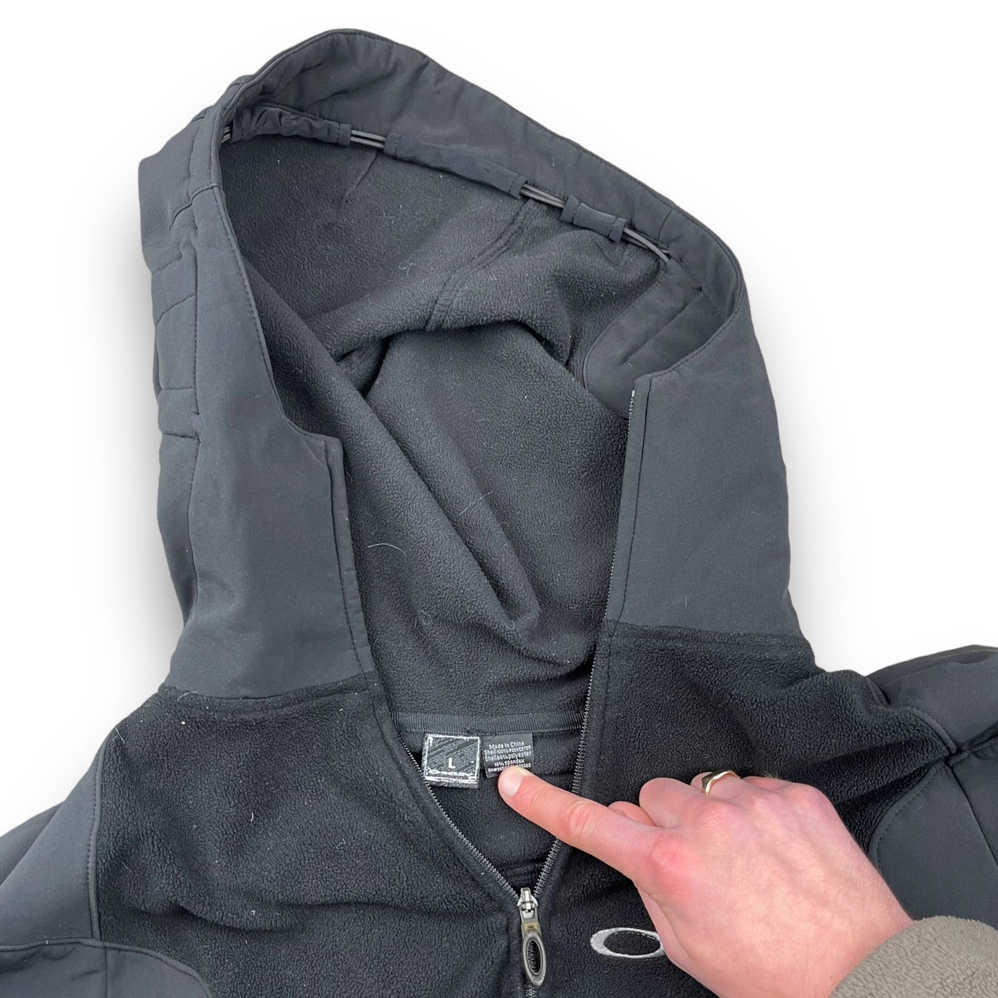 Fall 2006 Oakley Technical Hooded Fleece Jacket (L) | Default Title, Black