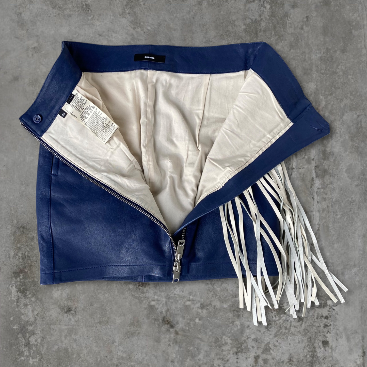 DIESEL' AMERICANA' STAR LEATHER SKIRT - S