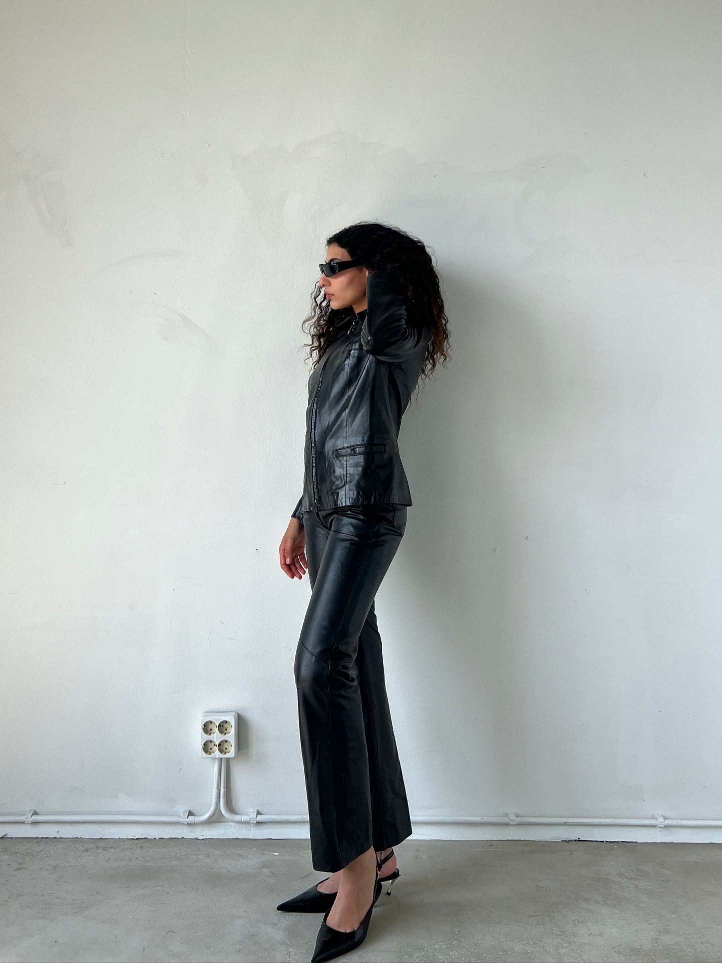 LEATHER TROUSERS | Default Title, Black