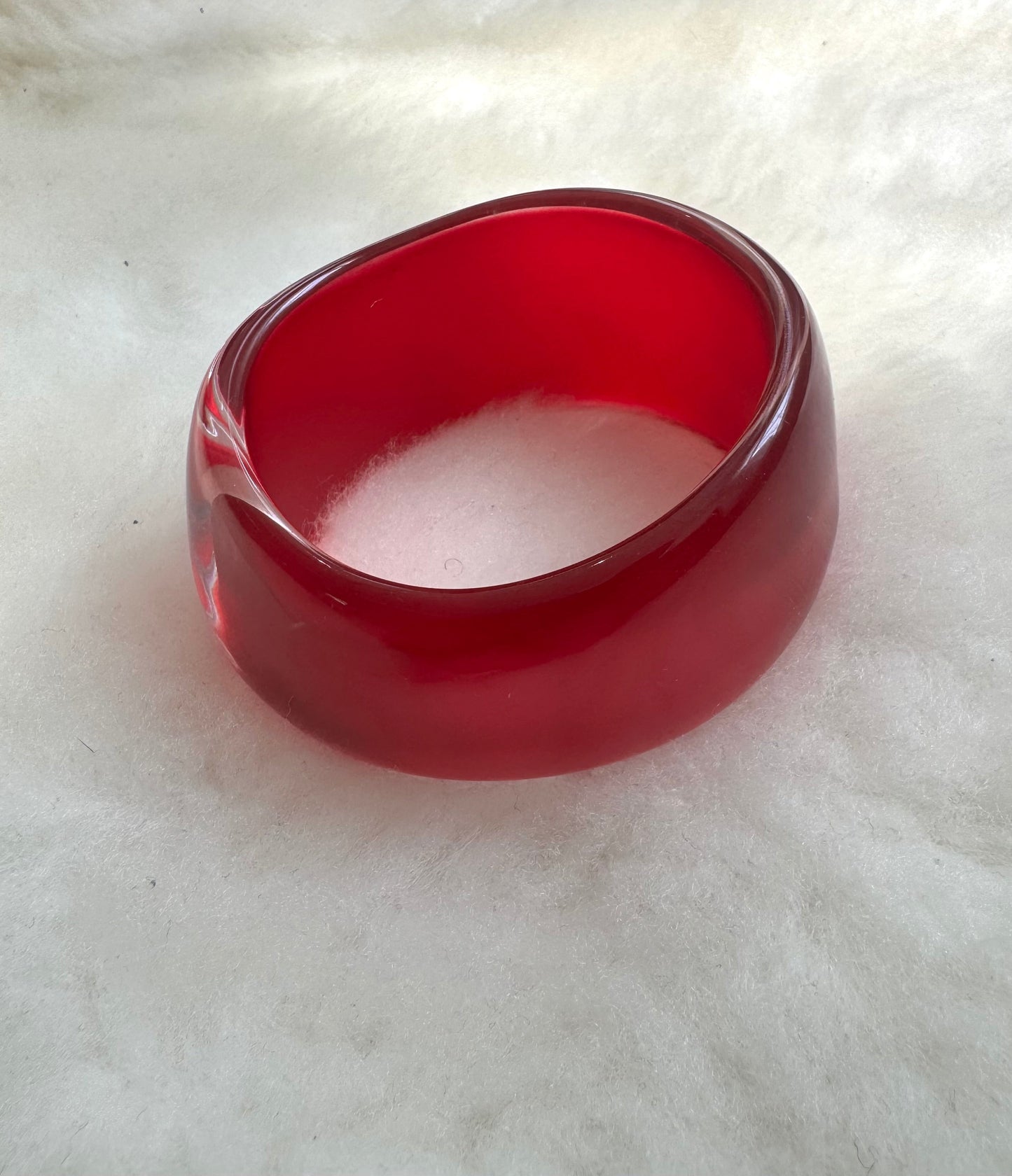 RED IRIDESCENT BANGLE | Default Title, Red