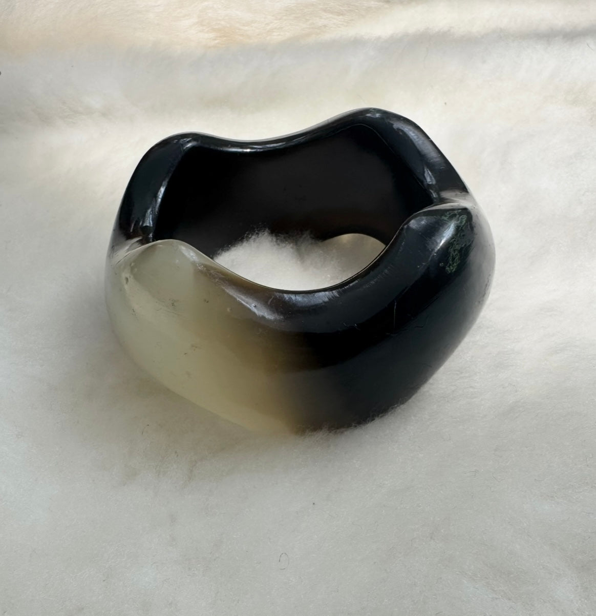 MARBLE RESIN BANGLE | Default Title, Black