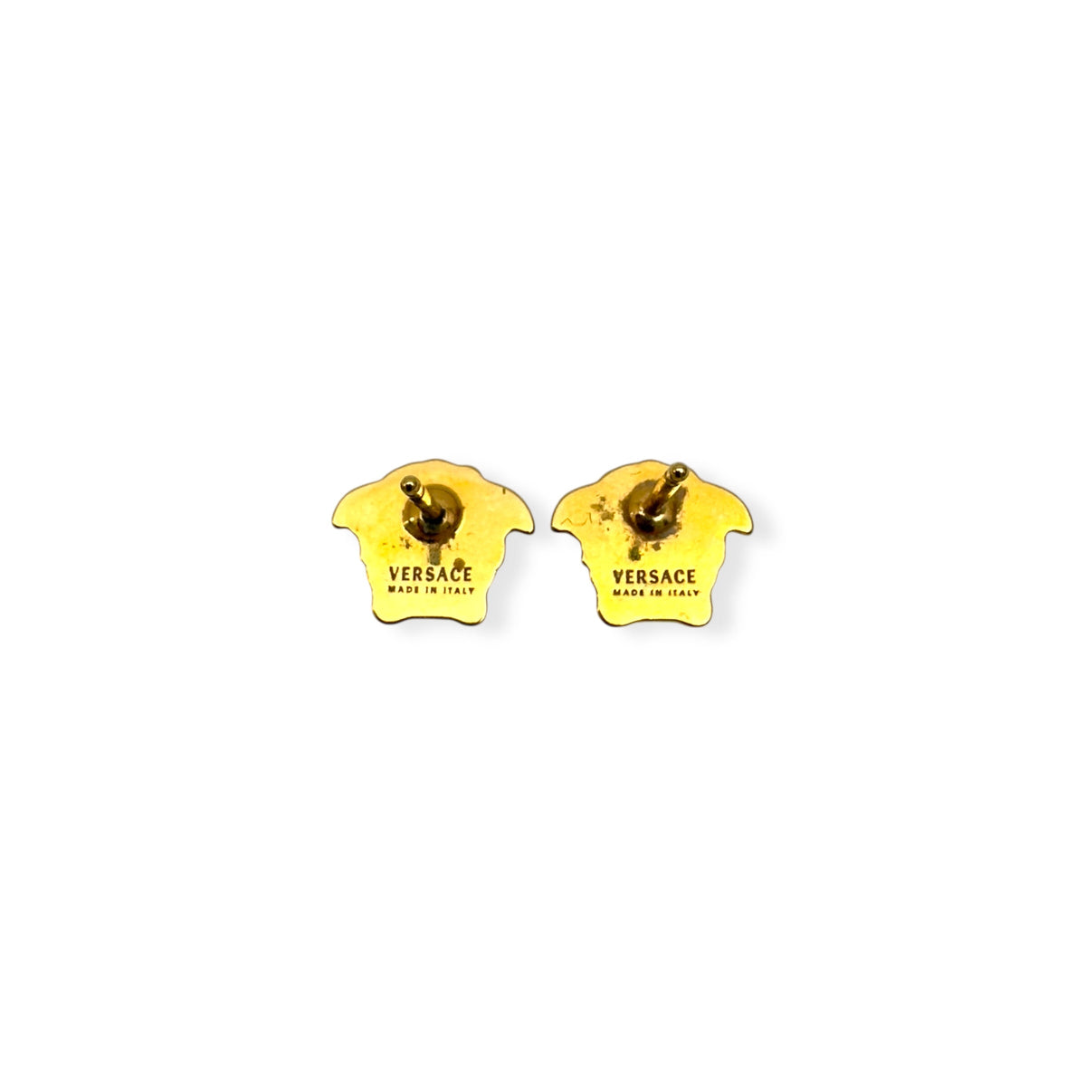VERSACE WOMENS MEDUSA STUD EARRINGS GOLD | O/S, Gold