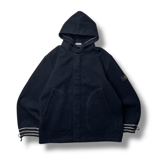 Vintage Stone Island Wool Hooded Jacket (XXL)