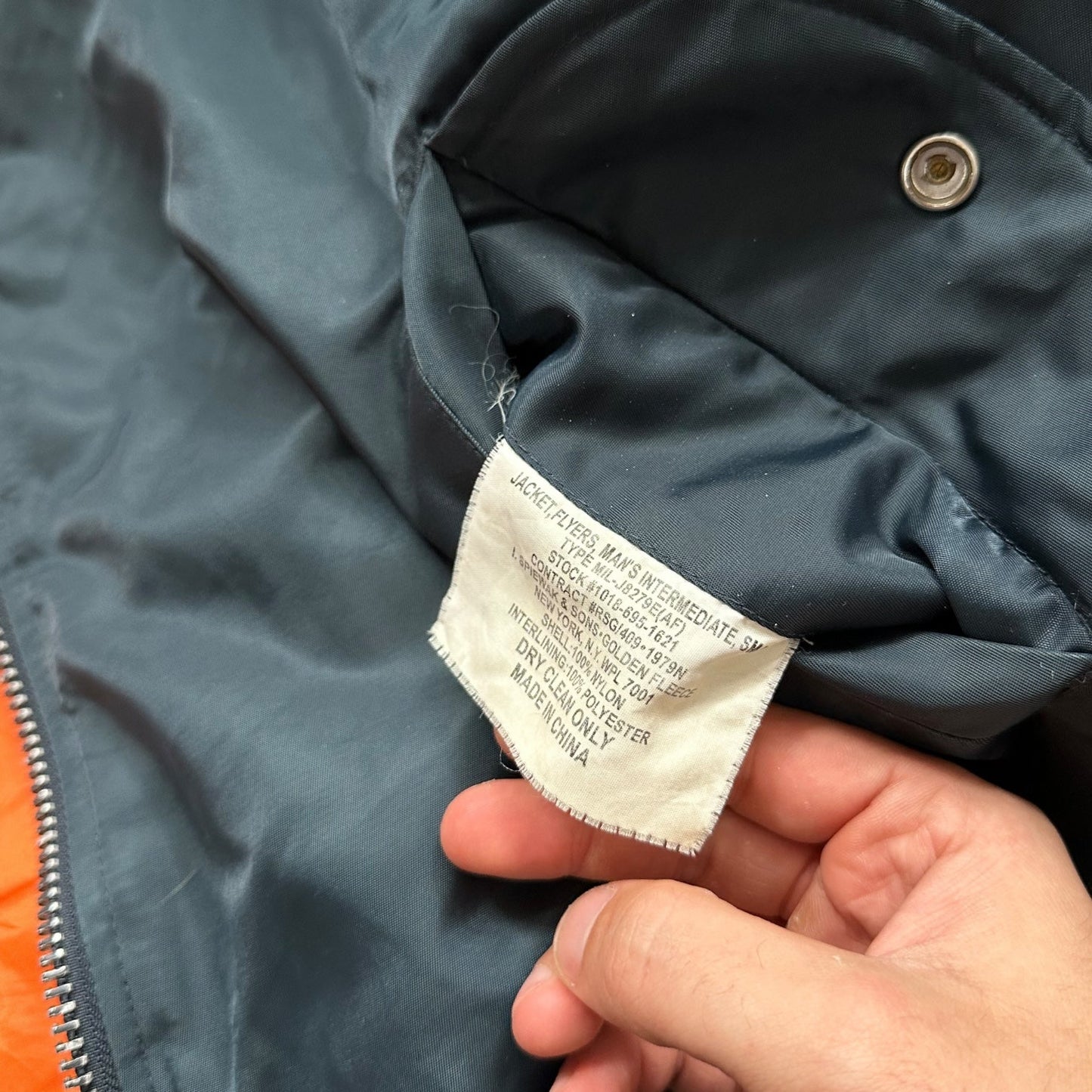 Spiewak MA-1 USAF Navy Flight Jacket