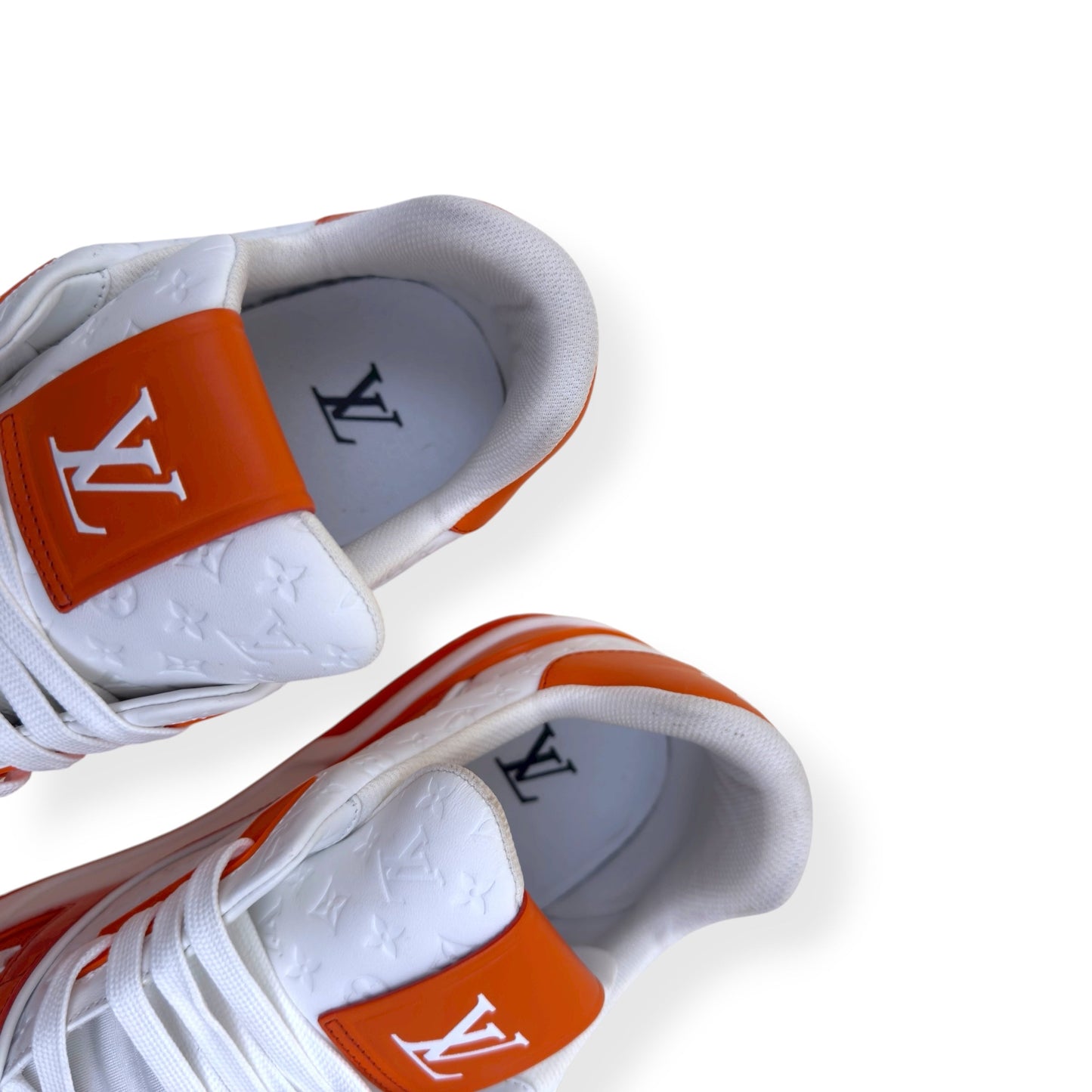LOUIS VUITTON MONOGRAM LV TRAINER ORANGE UK11 | UK 11, Orange