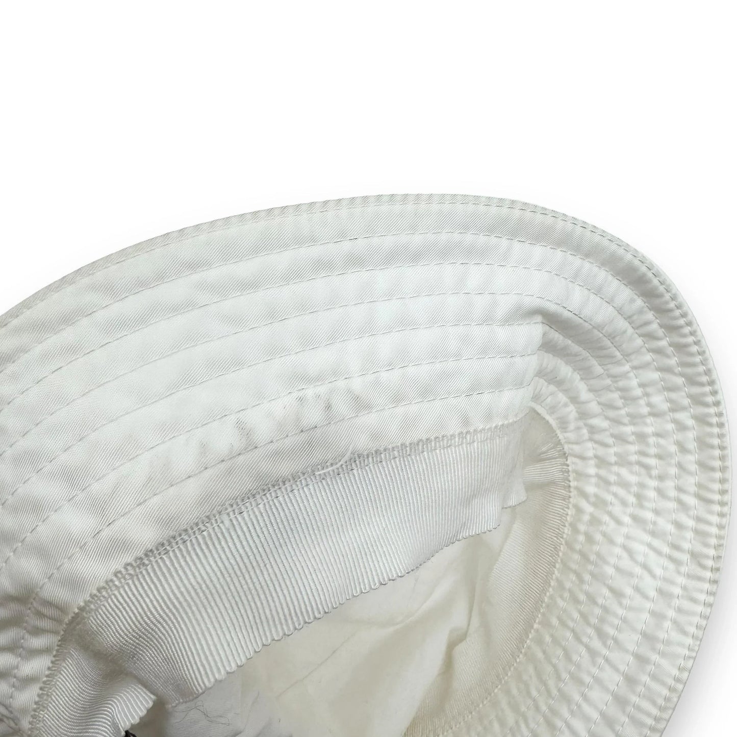PRADA RE-NYLON BUCKET HAT WHITE M | O/S, White