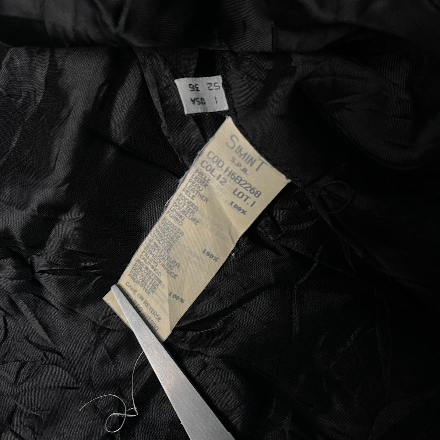 Vintage Armani Leather Lined Jacket (XL)