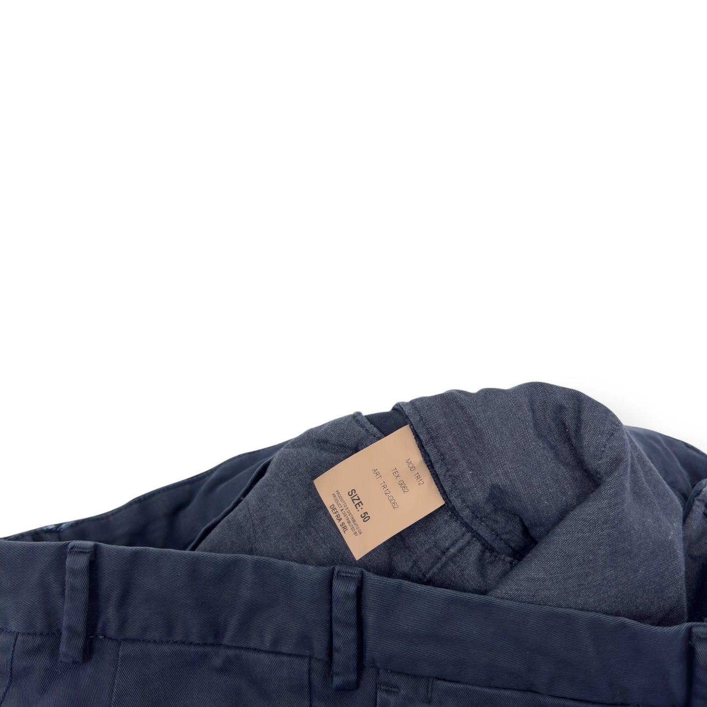 THOM SWEENEY COTTON TROUSERS BLUE 50 / M | Medium, Blue