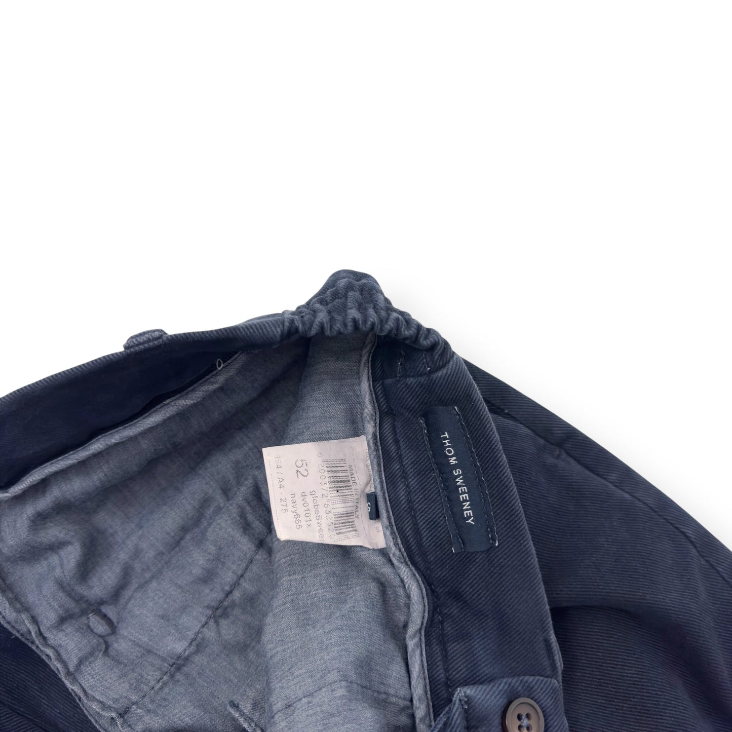 THOM SWEENEY COTTON TROUSERS BLUE 52 / L | Large, Blue