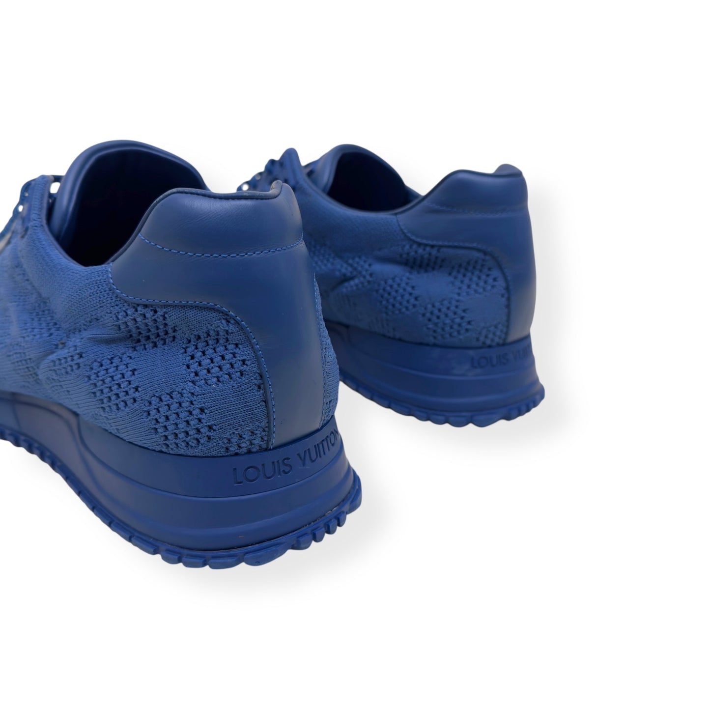 LOUIS VUITTON DAMIER MESH RUN AWAY SNEAKER BLUE UK9.5 | UK 9.5, Blue