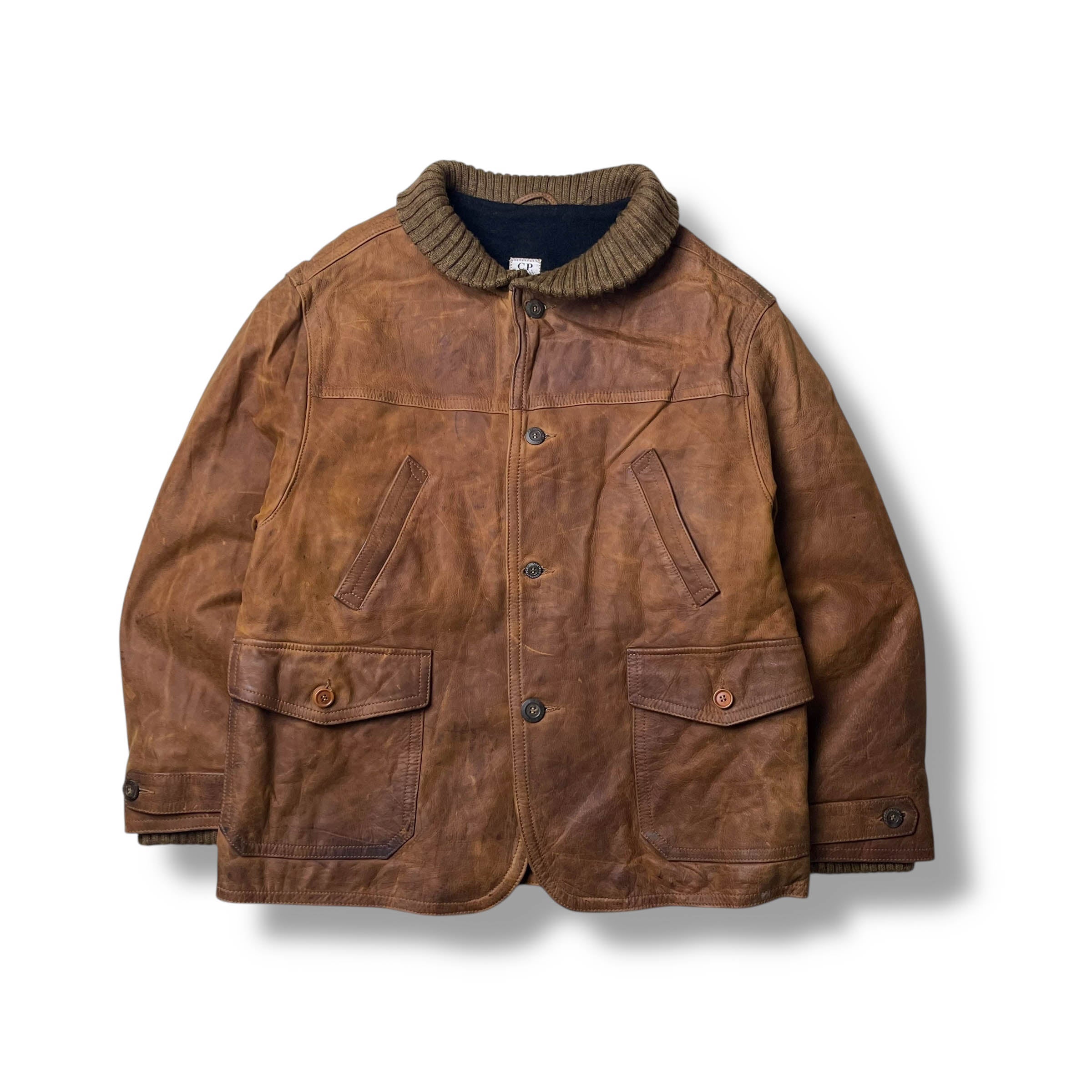 Vintage CP Company Leather Jacket (L) – Known Source