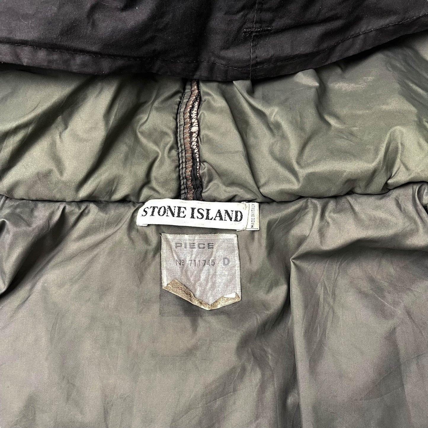 Vintage Stone Island Waxed Cotton Down Jacket (L)