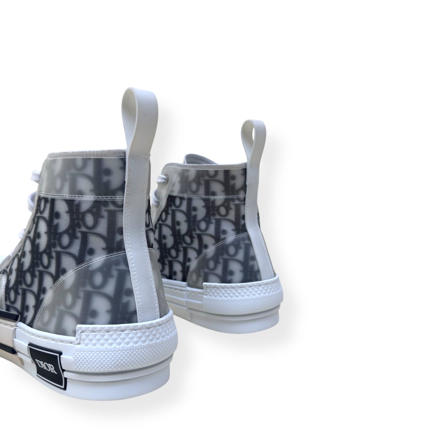 DIOR B23 OBLIQUE MONOGRAM HIGH-TOP SNEAKER BLACK / WHITE 43.5 / UK9.5 | UK 9.5, Black