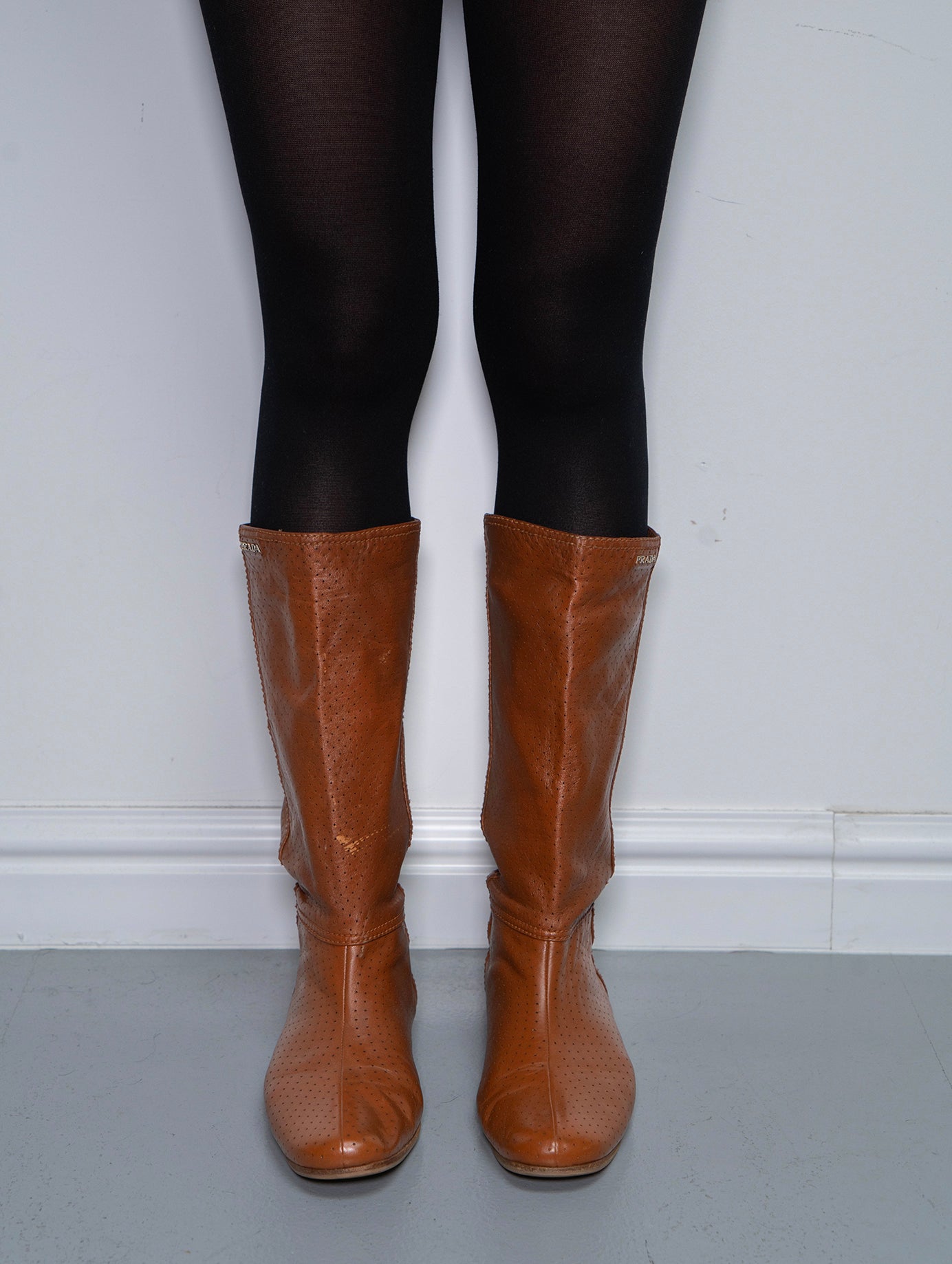 PRADA GLOVE BOOTS (EU 38) | DEFAULT TITLE, Brown