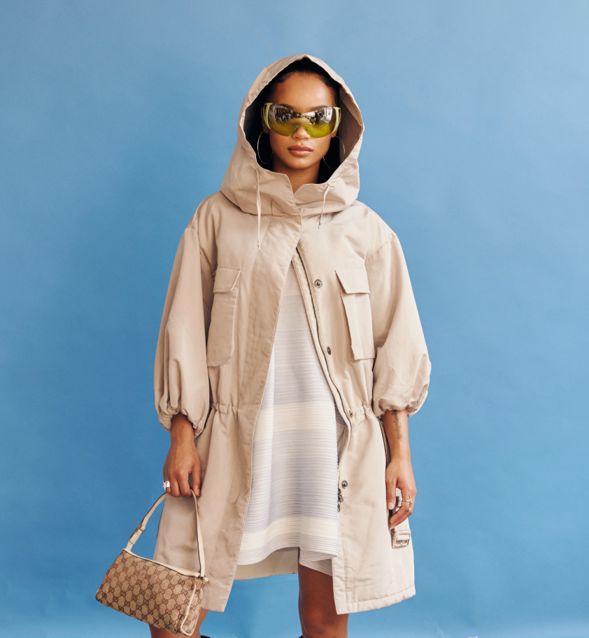 Prada Hooded Lightweight Parka